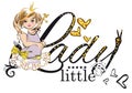 Slogan vector t-shirt illustration for little lady, girl princess with golden hearts.